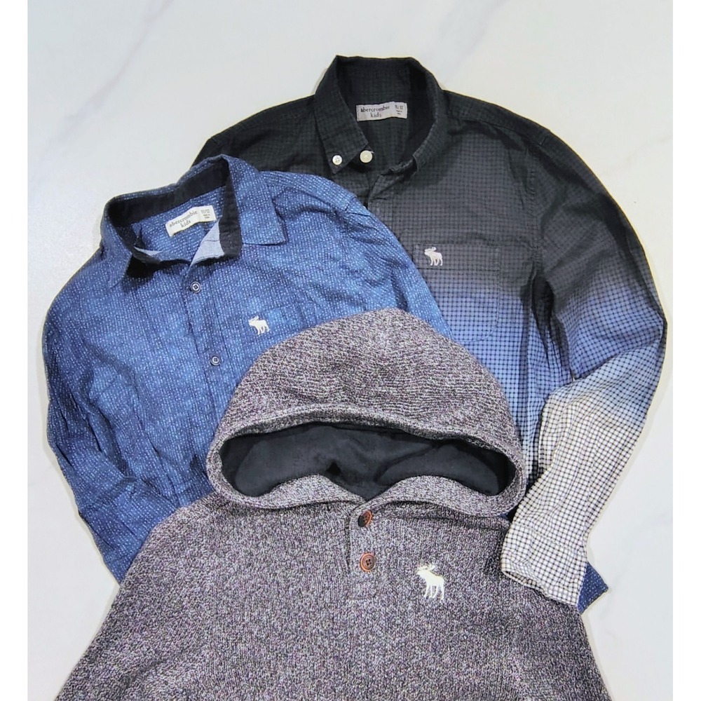 Abercrombie Kids  Pullover Hoodie Sweater  Boys Shirts 11/12 Lot